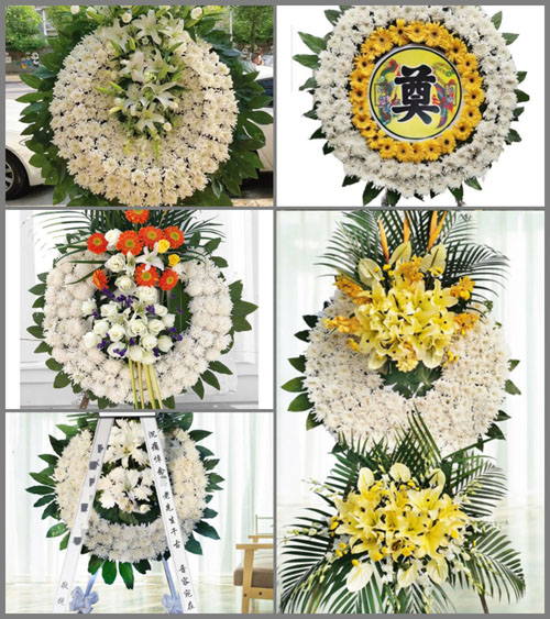 福建漳州平和县九峰镇城中村花圈速递